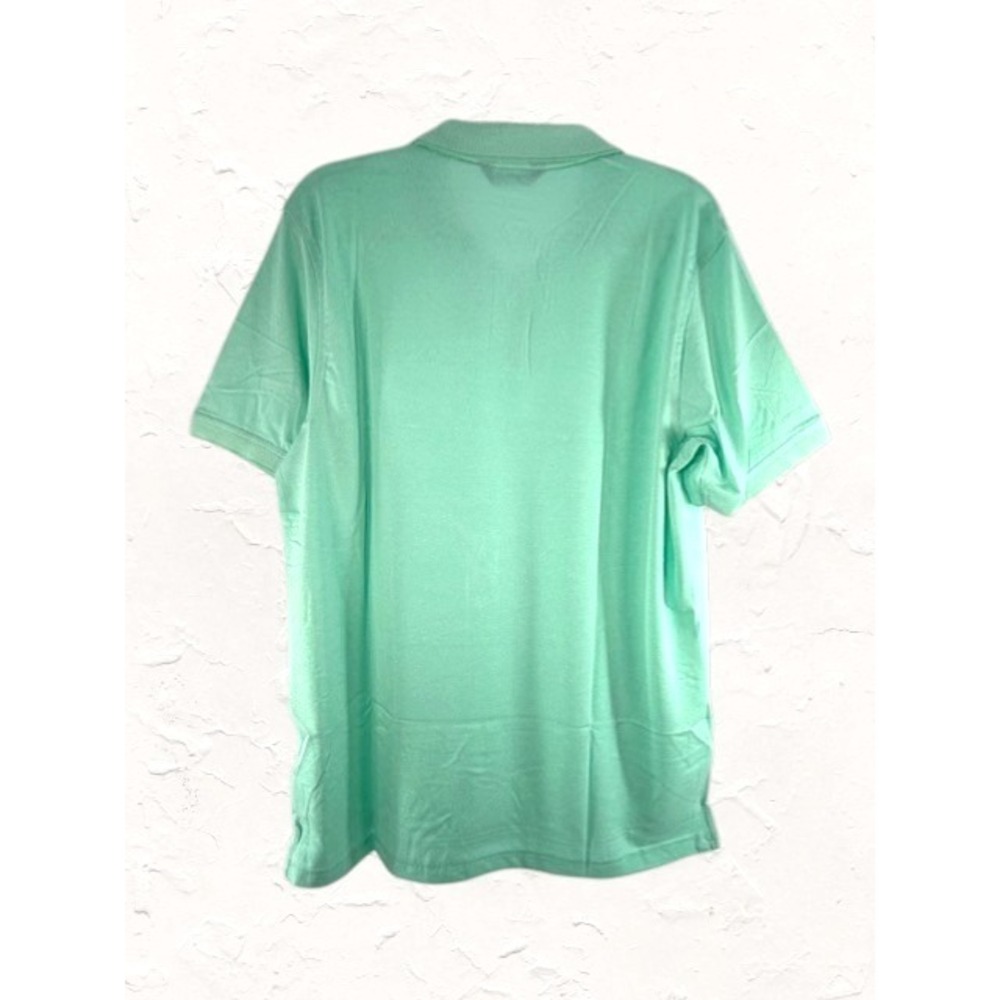 Member's Mark Men's XLarge Mint Green Stretch Pique Polo Shirt Short Sleeve Golf - Picture 6 of 8